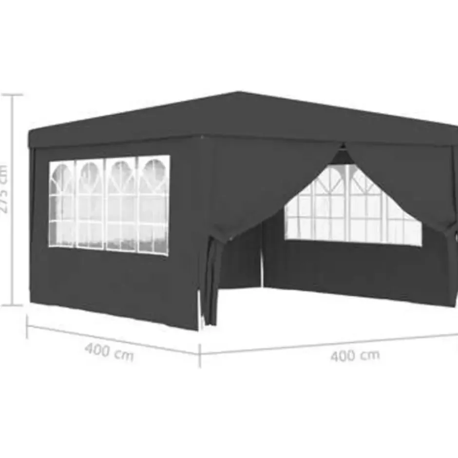 vidaXL - Partytent - Antraciet - Polyetheen