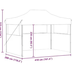 vidaXL - Partytent - Antraciet - Stof