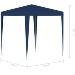 vidaXL - Partytent - Blauw - Polyetheen