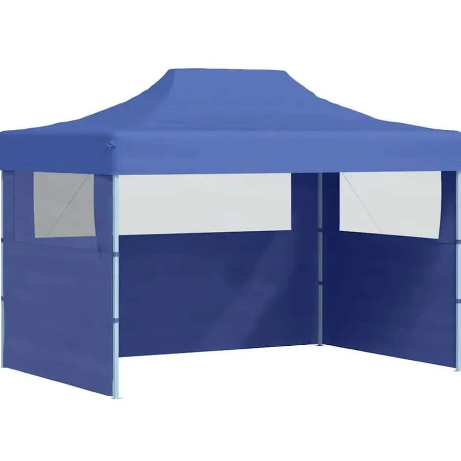 vidaXL - Partytent - Blauw - Stof
