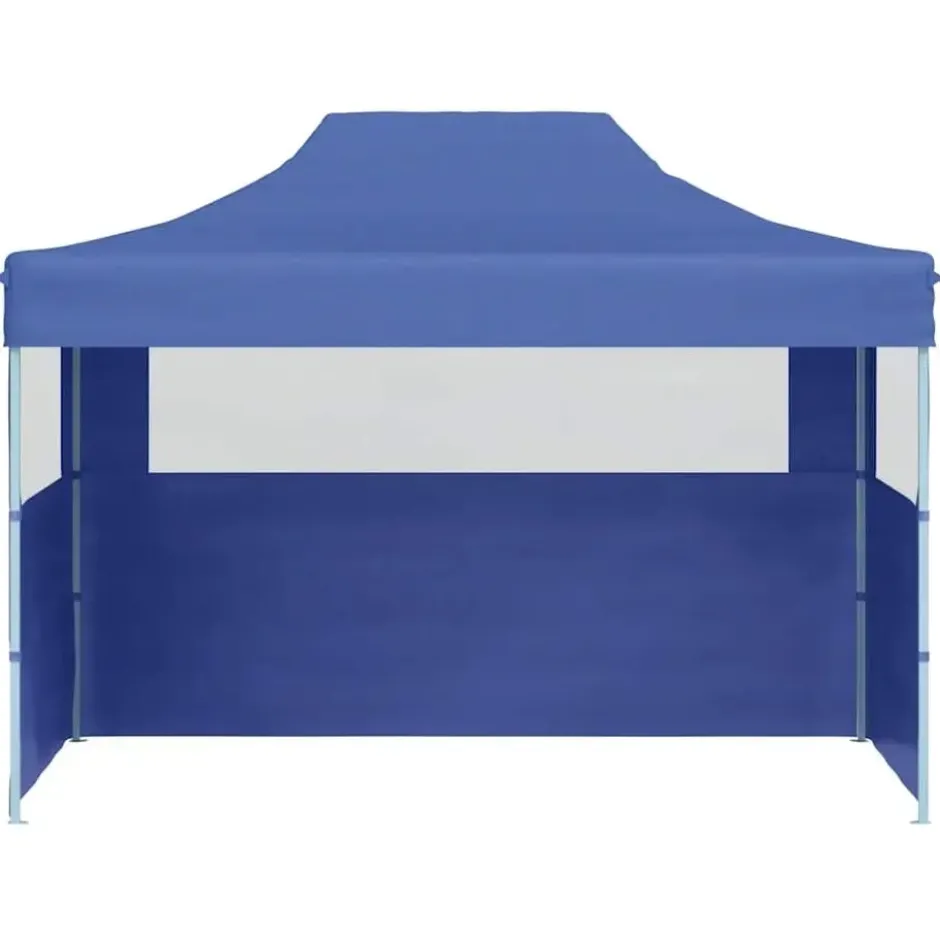 vidaXL - Partytent - Blauw - Stof
