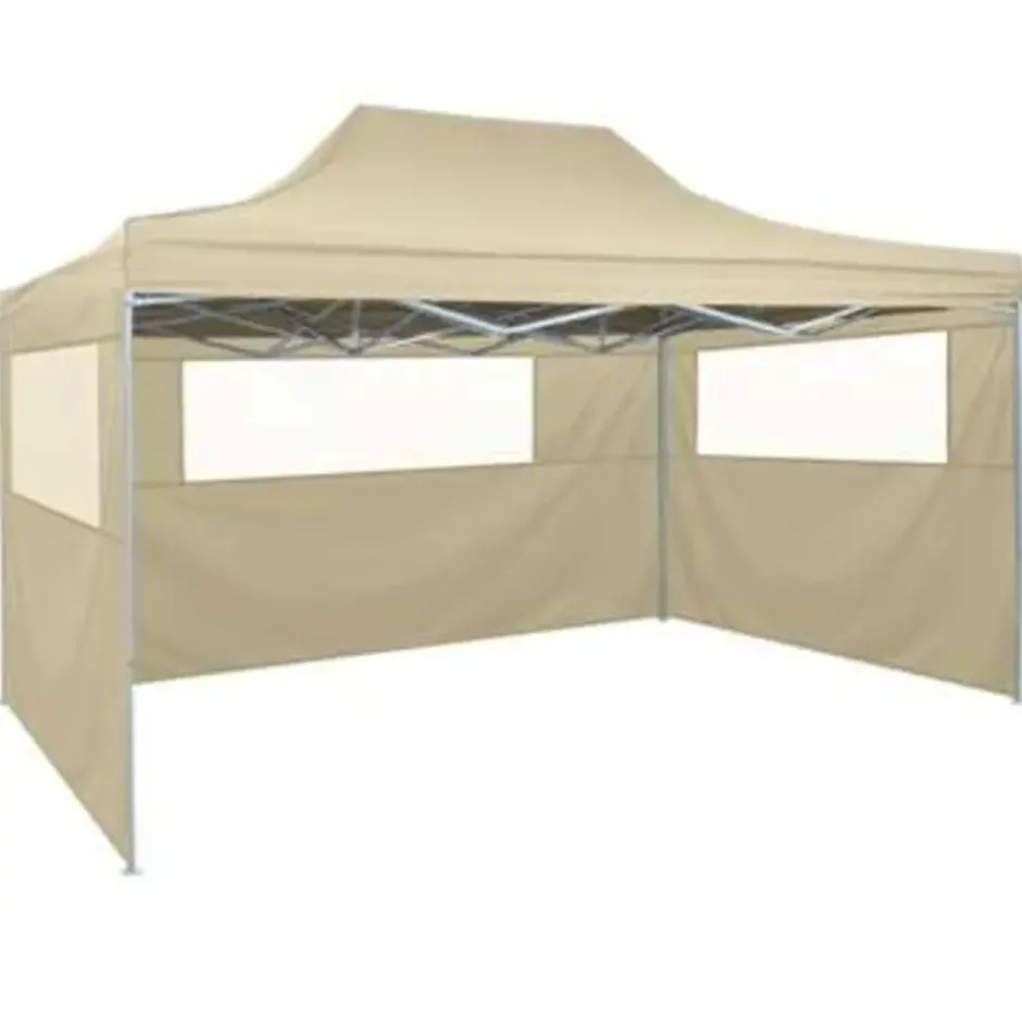 vidaXL - Partytent - Crème - Stof