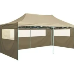 vidaXL - Partytent - Crème - Stof