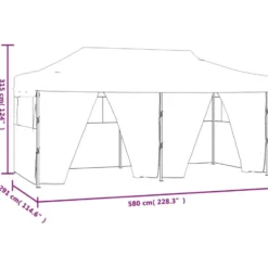 vidaXL - Partytent - Crème - Stof