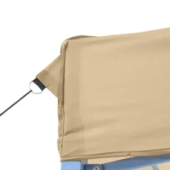 vidaXL - Partytent inklapbaar pop-up met 4 zijwanden - beige
