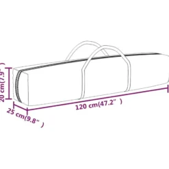 vidaXL - Partytent inklapbaar met zijwanden - 3x3 m antracietkleurig