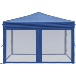 vidaXL - Partytent inklapbaar met zijwanden 3x3 m blauw