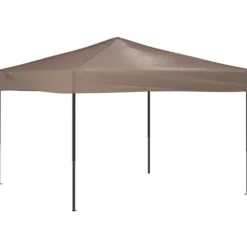 vidaXL - Partytent inklapbaar 3x3 m taupe prieel paviljoen tent gazebo
