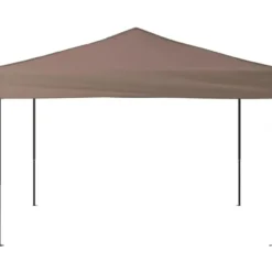 vidaXL - Partytent inklapbaar 3x3 m taupe prieel paviljoen tent gazebo