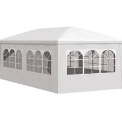 vidaXL - Partytent - Wit - Stof