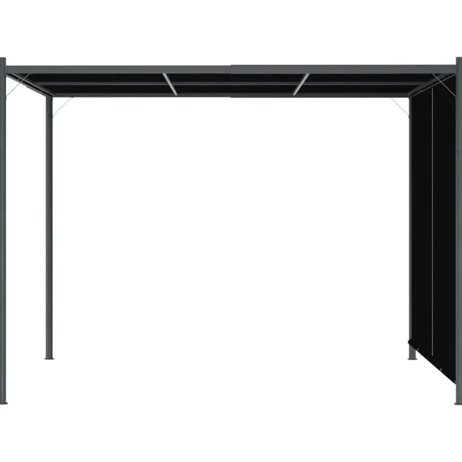 vidaXL - Pergola - Antraciet - Staal
