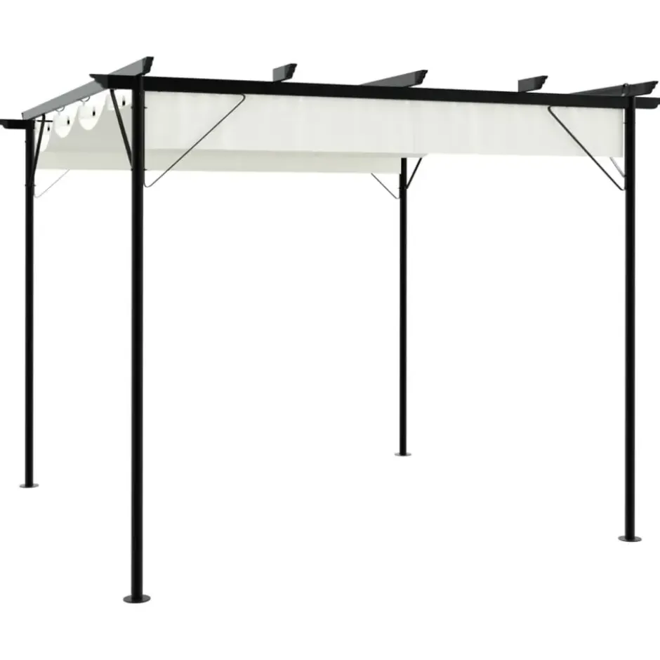vidaXL - Pergola - Crème - Staal