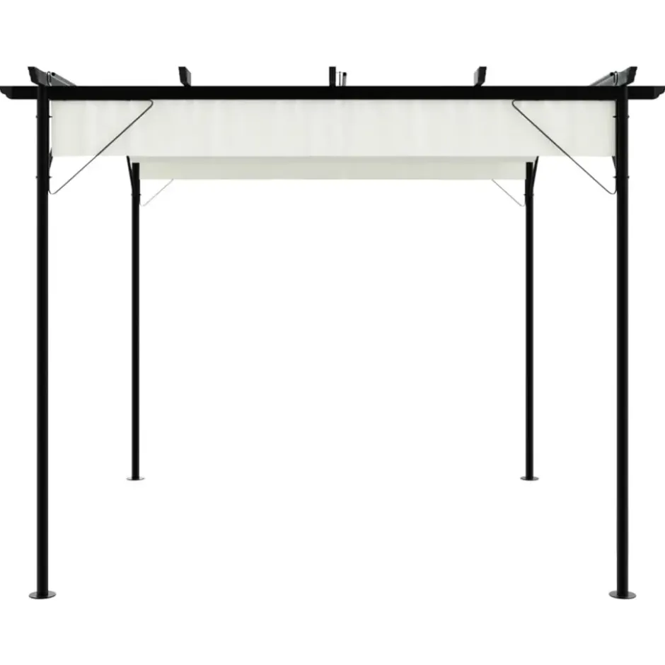 vidaXL - Pergola - Crème - Staal