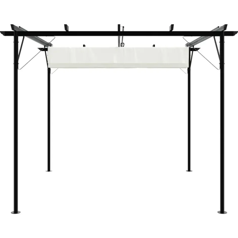 vidaXL - Pergola - Crème - Staal