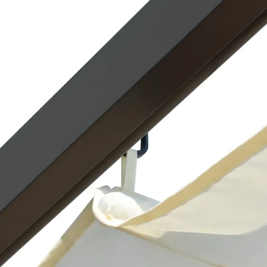 vidaXL - Pergola - Crème - Staal