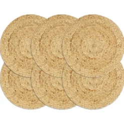 vidaXL - Placemat - Bruin - Jute - 6 stuks