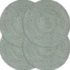 vidaXL - Placemat - Groen - Jute - 4 stuks