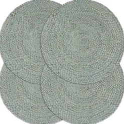vidaXL - Placemat - Groen - Jute - 4 stuks