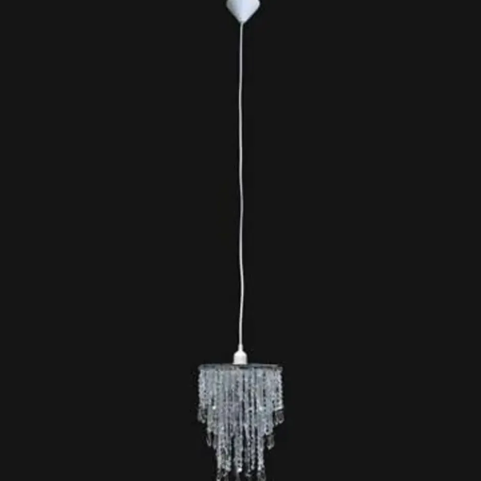 vidaXL - Plafondlamp - Transparent - Staal - 22.5 x 30.5 cm