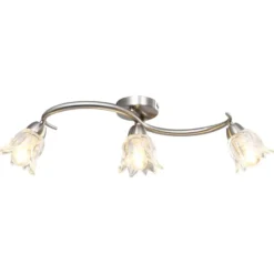 vidaXL - Plafondlamp - Transparent - Glas