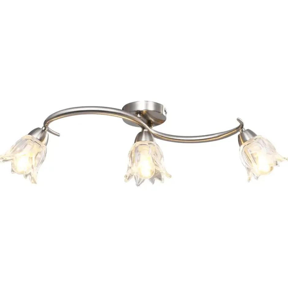 vidaXL - Plafondlamp - Transparent - Glas