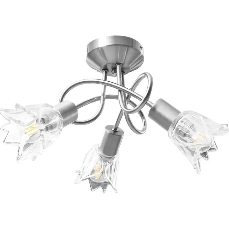vidaXL - Plafondlamp - Transparent - Glas