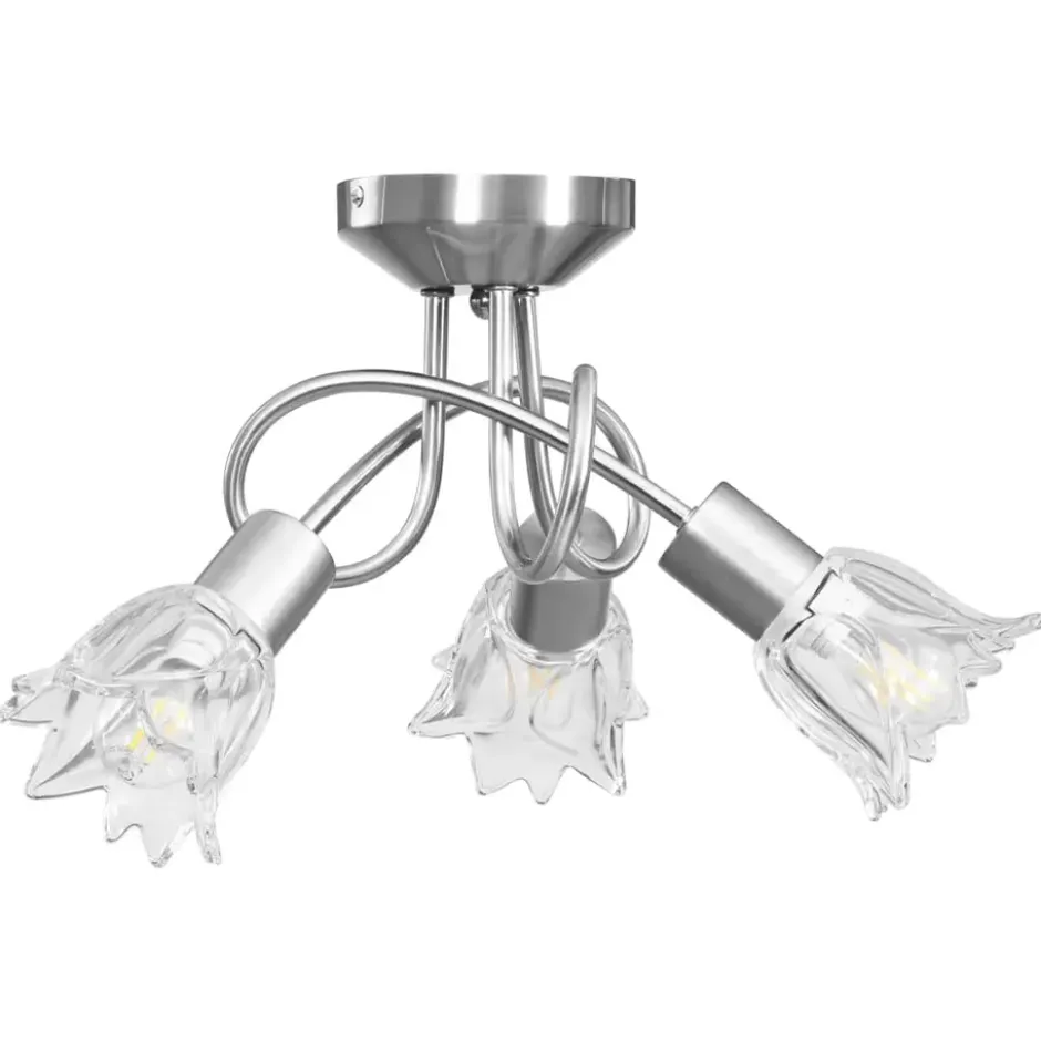 vidaXL - Plafondlamp - Transparent - Glas