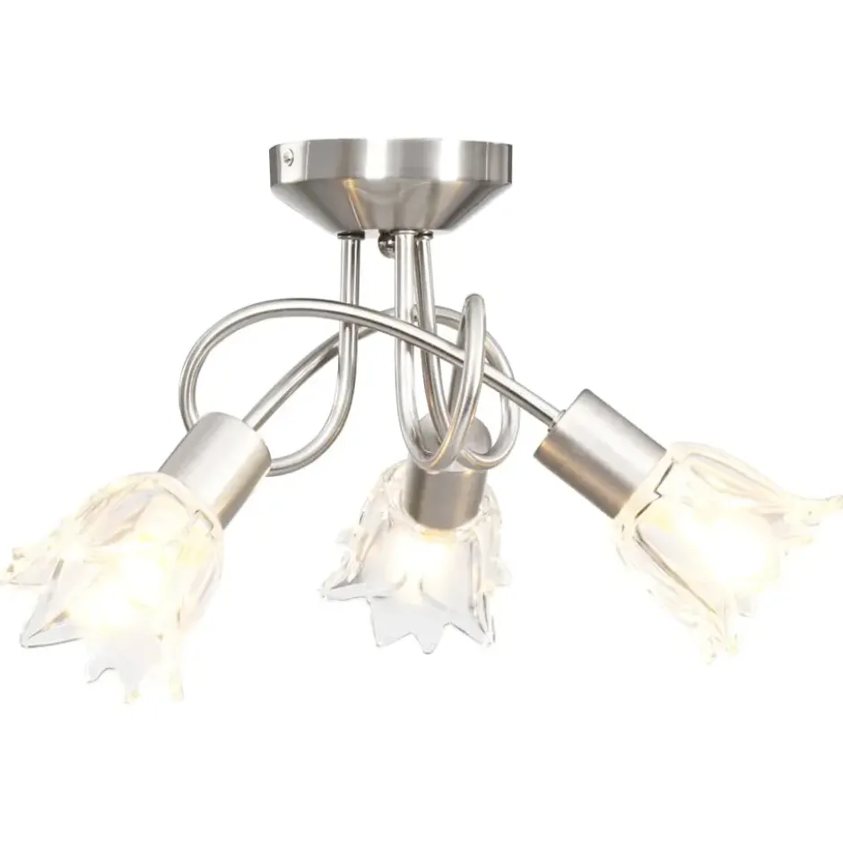 vidaXL - Plafondlamp - Transparent - Glas