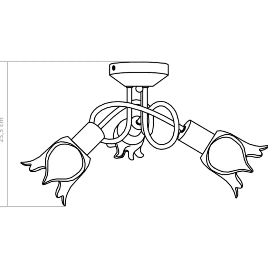 vidaXL - Plafondlamp - Transparent - Glas