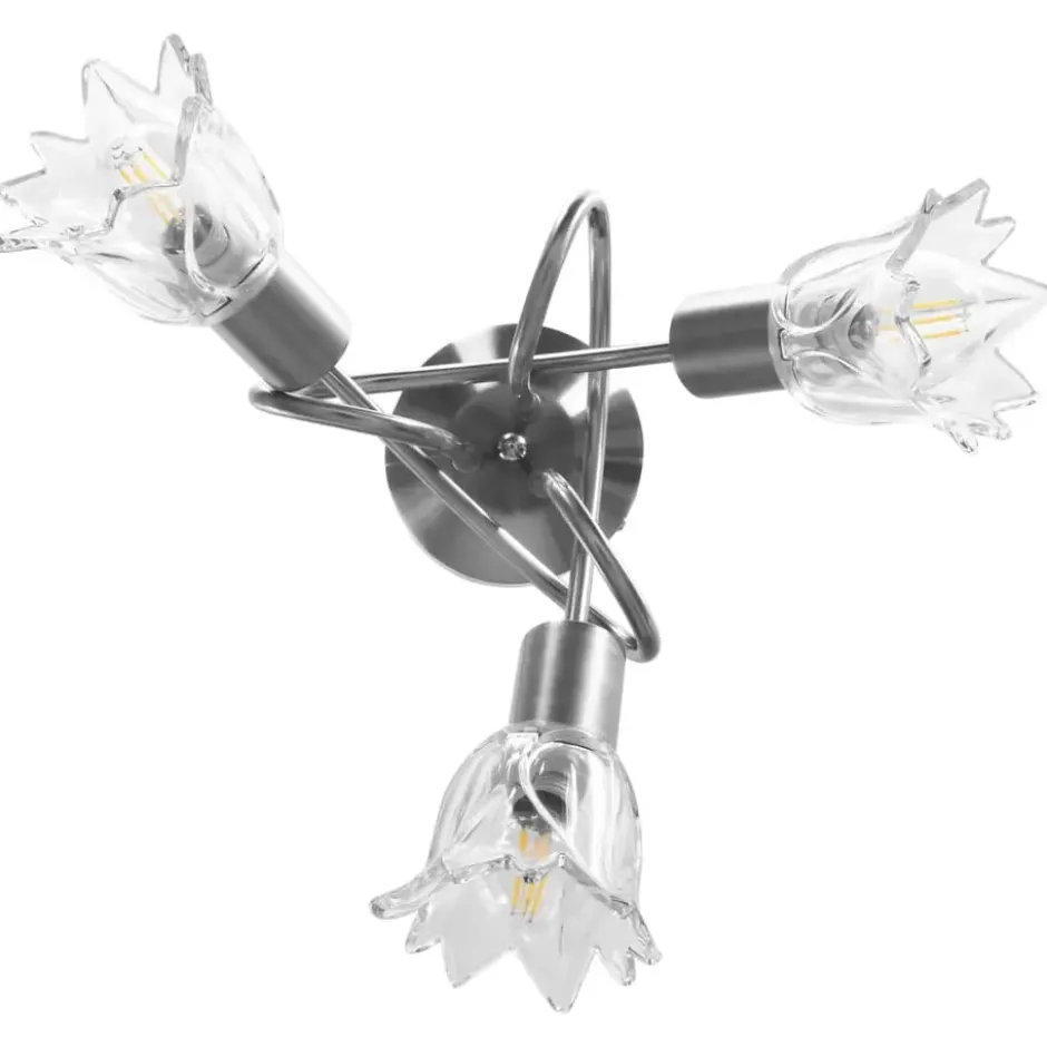 vidaXL - Plafondlamp - Transparent - Glas
