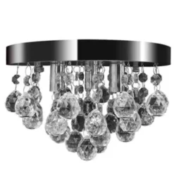 vidaXL - Plafondlamp - Transparent - Metaal