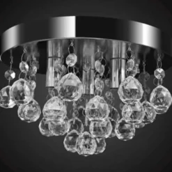 vidaXL - Plafondlamp - Transparent - Metaal