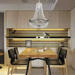 vidaXL - Plafondlamp - Transparent - Staal - 36.5 x 46 cm