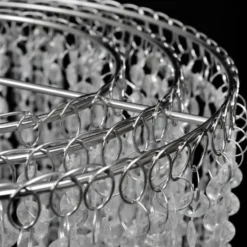 vidaXL - Plafondlamp - Transparent - Staal - 26 x 70 cm