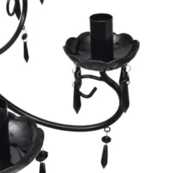 vidaXL - Plafondlamp - Zwart - Metaal - 55.5 x 46 cm