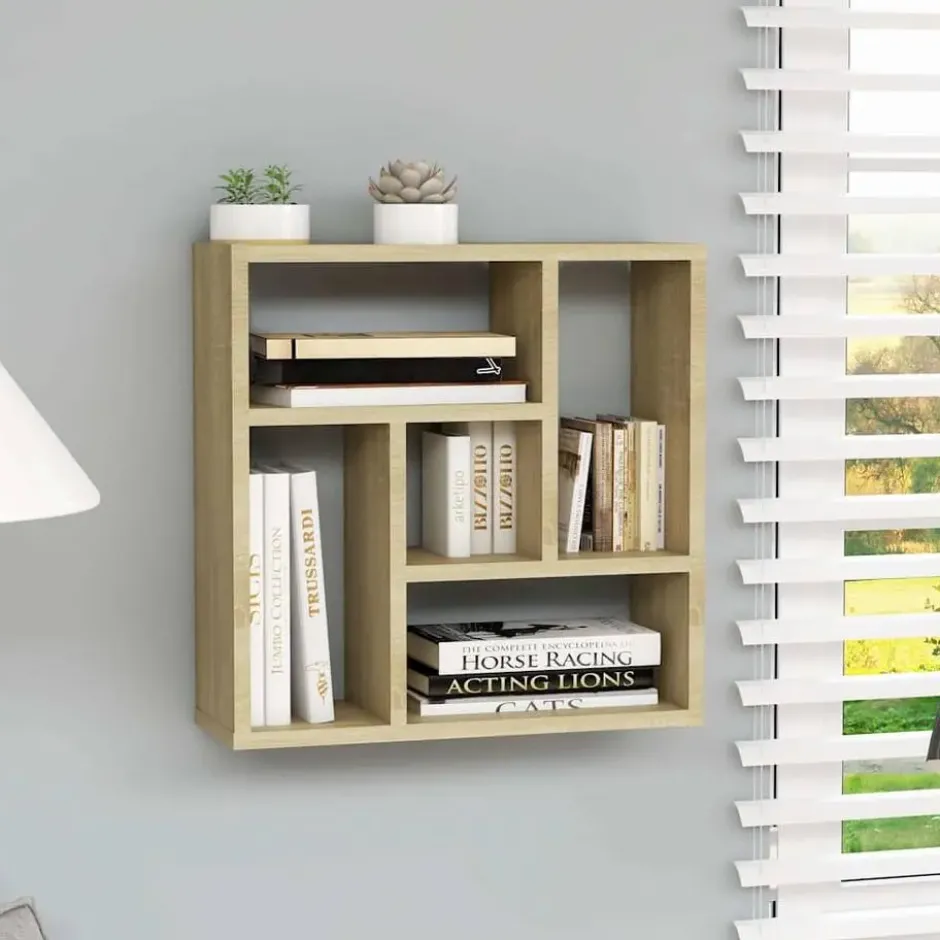 vidaXL - Plank - Bruin - Bewerkt hout