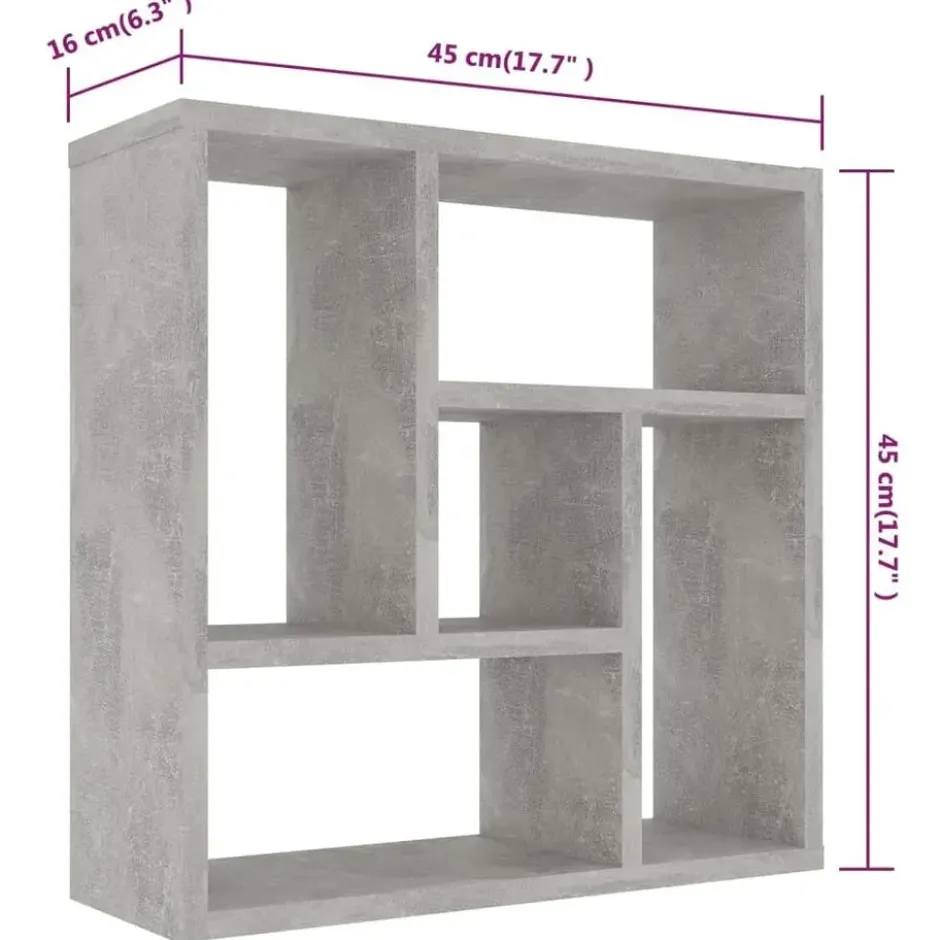 vidaXL - Plank - Grijs - Bewerkt hout