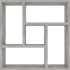 vidaXL - Plank - Grijs - Bewerkt hout