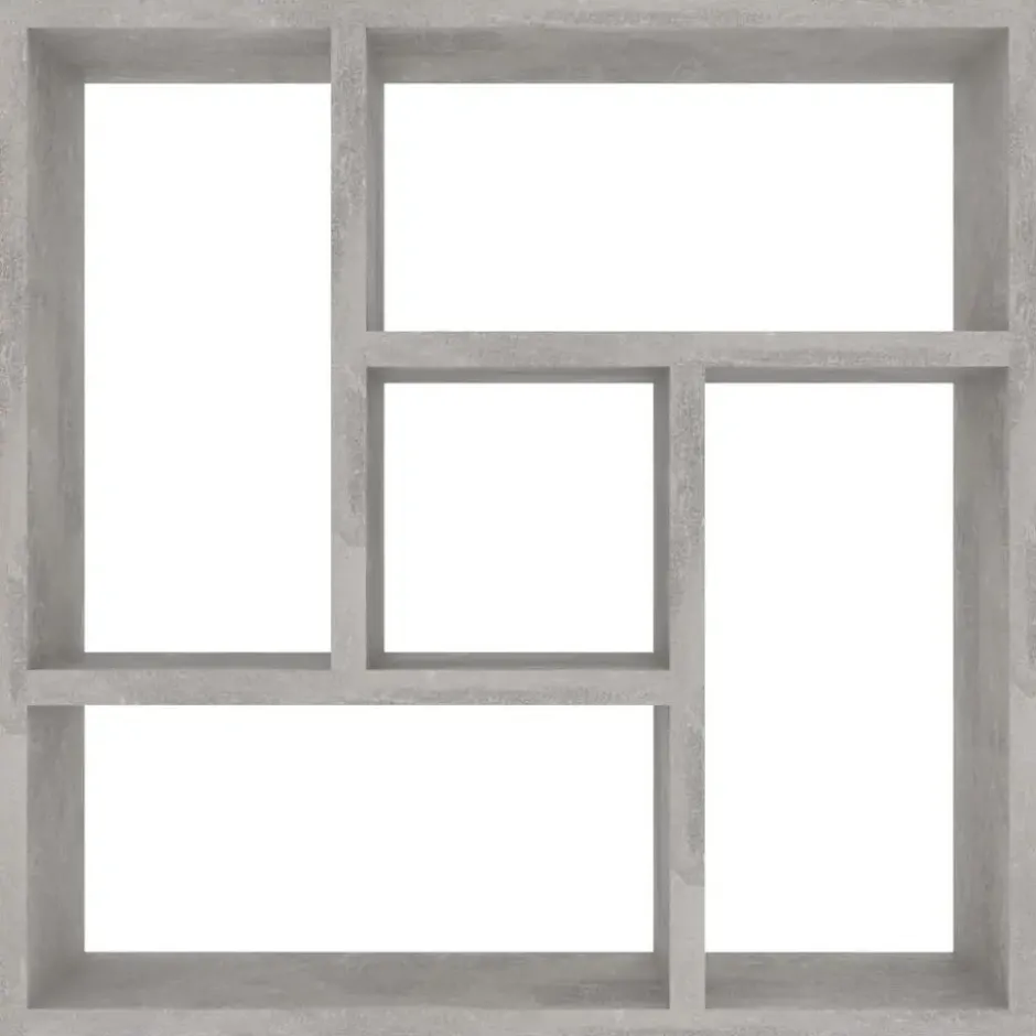 vidaXL - Plank - Grijs - Bewerkt hout