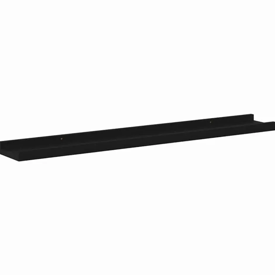 vidaXL - Plank - Zwart - MDF