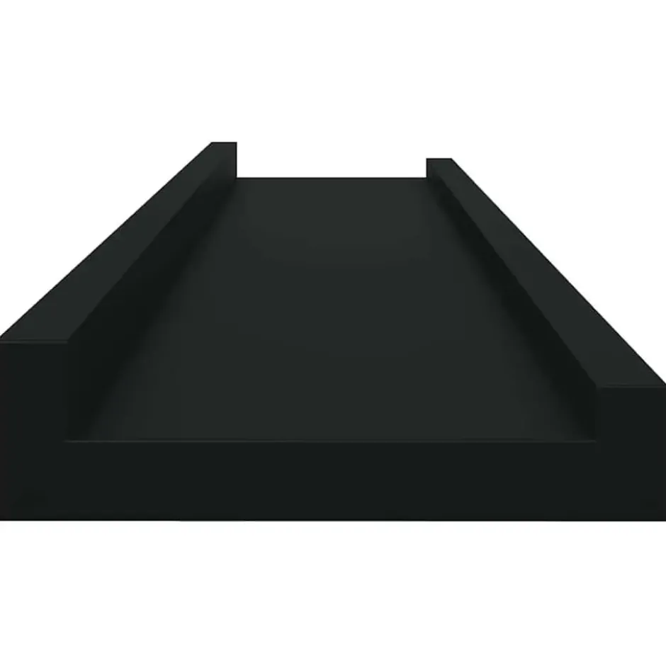 vidaXL - Plank - Zwart - MDF