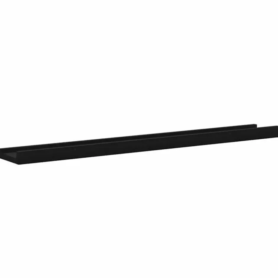 vidaXL - Plank - Zwart - MDF