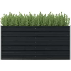 vidaXL - Plantenbak - Antraciet - Staal