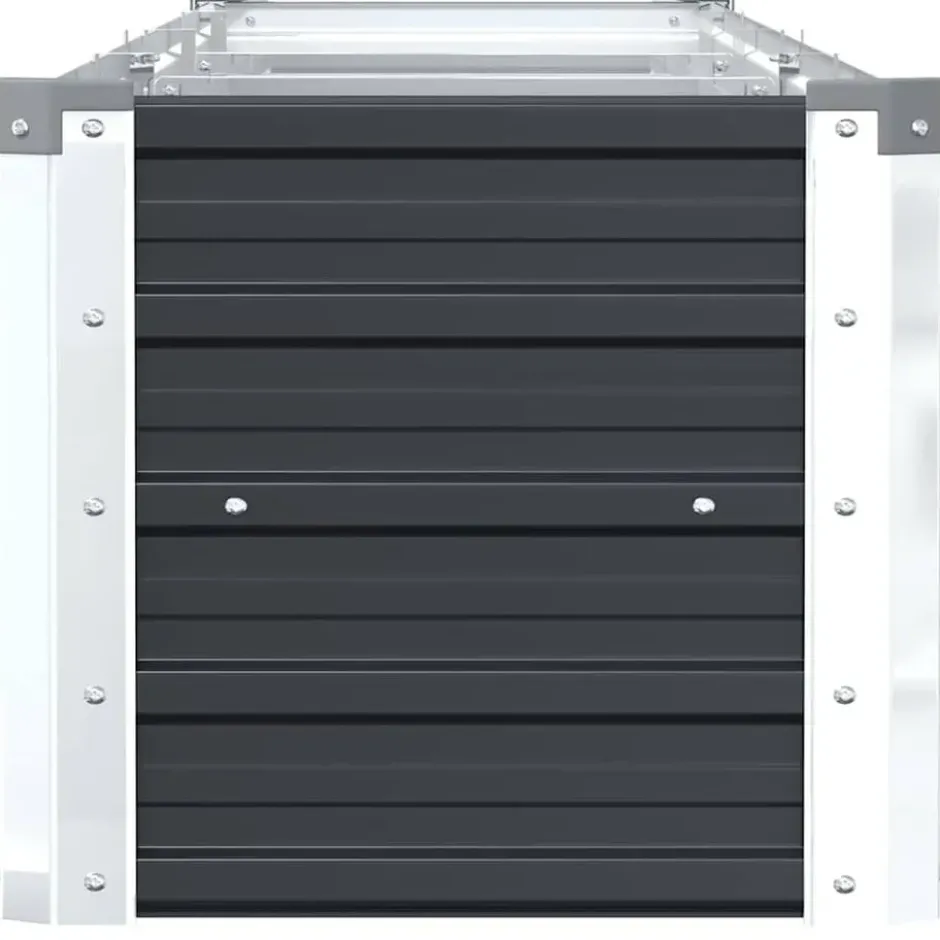vidaXL - Plantenbak - Antraciet - Staal