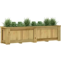 vidaXL - Plantenbak - Bruin - Grenenhout