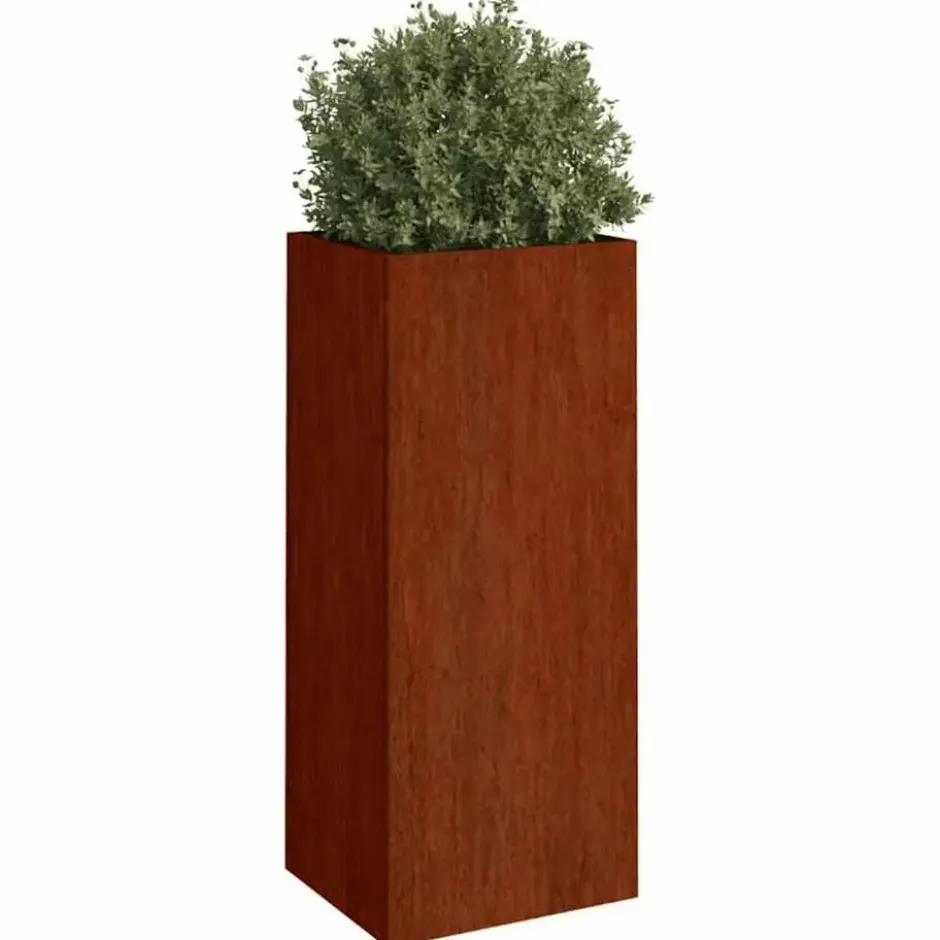 vidaXL - Plantenbak - Bruin - Staal