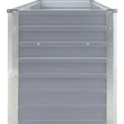 vidaXL - Plantenbak - Grijs - Staal