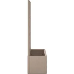vidaXL - Plantenbak met latwerk 80x36x140 cm polypropeen lichtbruin bloempot