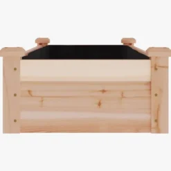 vidaXL - Plantenbak verhoogd met voering - 120x45x25 cm massief vurenhout