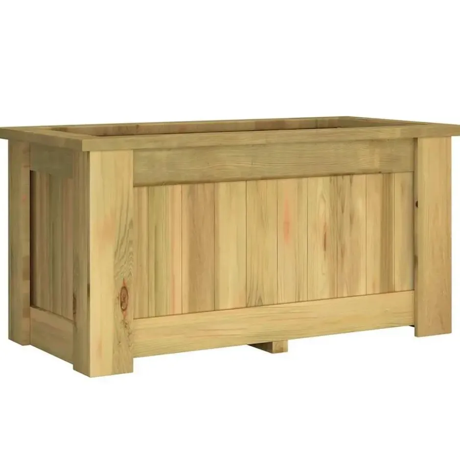 VIDAXL Plantenbak verhoogd 100x50x50 cm geïmpregneerd grenenhout